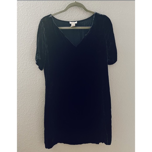 Sundance Women's Midnight Blue Olivia Velvet Mini Dress Size Medium - Picture 2 of 8